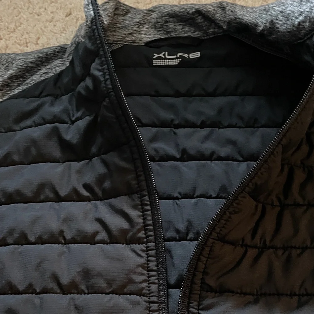 Gray and Black Zip-Up Jacket - Picture 2 of 4